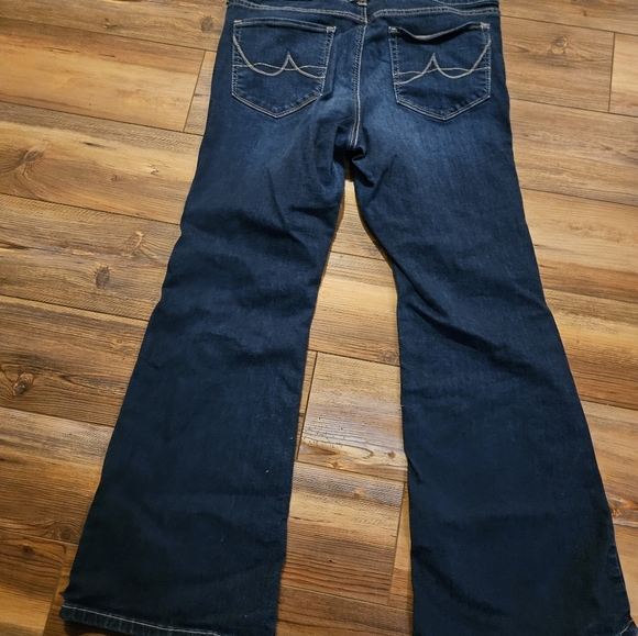 Ariat Women's Dark Indigo Flare Jeans - Picture 3 of 4